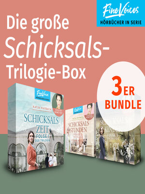 cover image of Die große Schicksalstrilogie Box--Schicksalszeit + Schicksalsstunden + Schicksalskinder